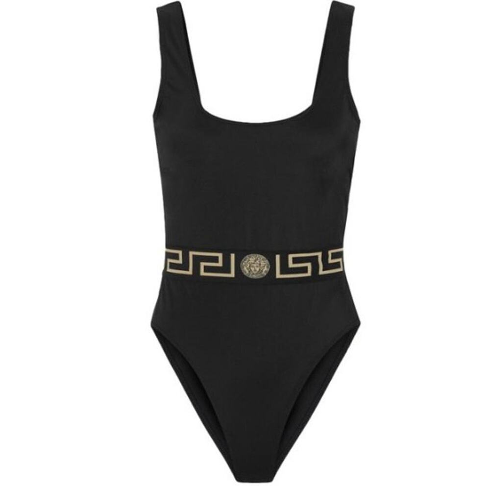 VERSACE Medusa Greca logo waist swimsuit